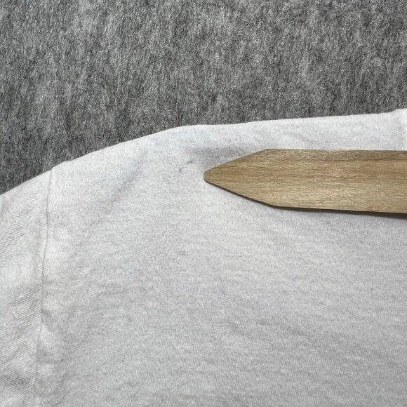 Rolling Stones T‎ Shirt Womens Medium White Cropped Raw Hem Short Sleeve - Picture 4 of 6